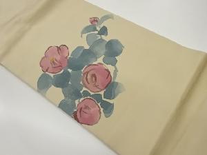 塩瀬牡丹模様名古屋帯